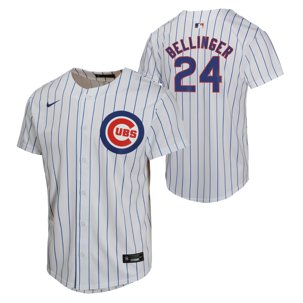 NIKE Youth Cody Bellinger Chicago Cubs White Home Replica Game Jersey product image 1, provided for visual reference and