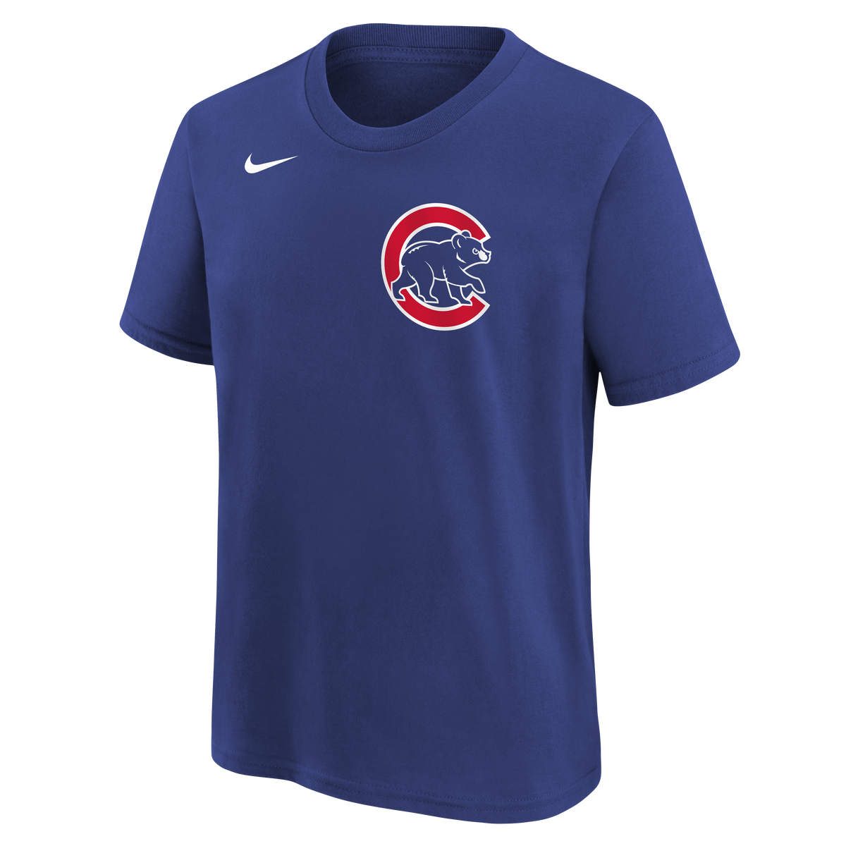 Youth Chicago Pete Crow-Armstrong Royal Blue Nike Name And Number T-Shirt product image 3, provided for visual reference and