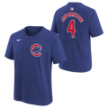 Youth Chicago Pete Crow-Armstrong Royal Blue Nike Name And Number T-Shirt product image 1, provided for visual reference and