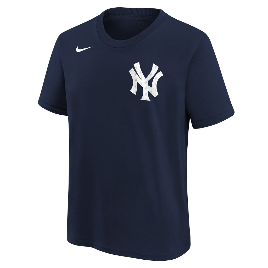 Youth Anthony Volpe New York Yankees Navy Nike Name And Number T-Shirt product image 2, provided for visual reference and