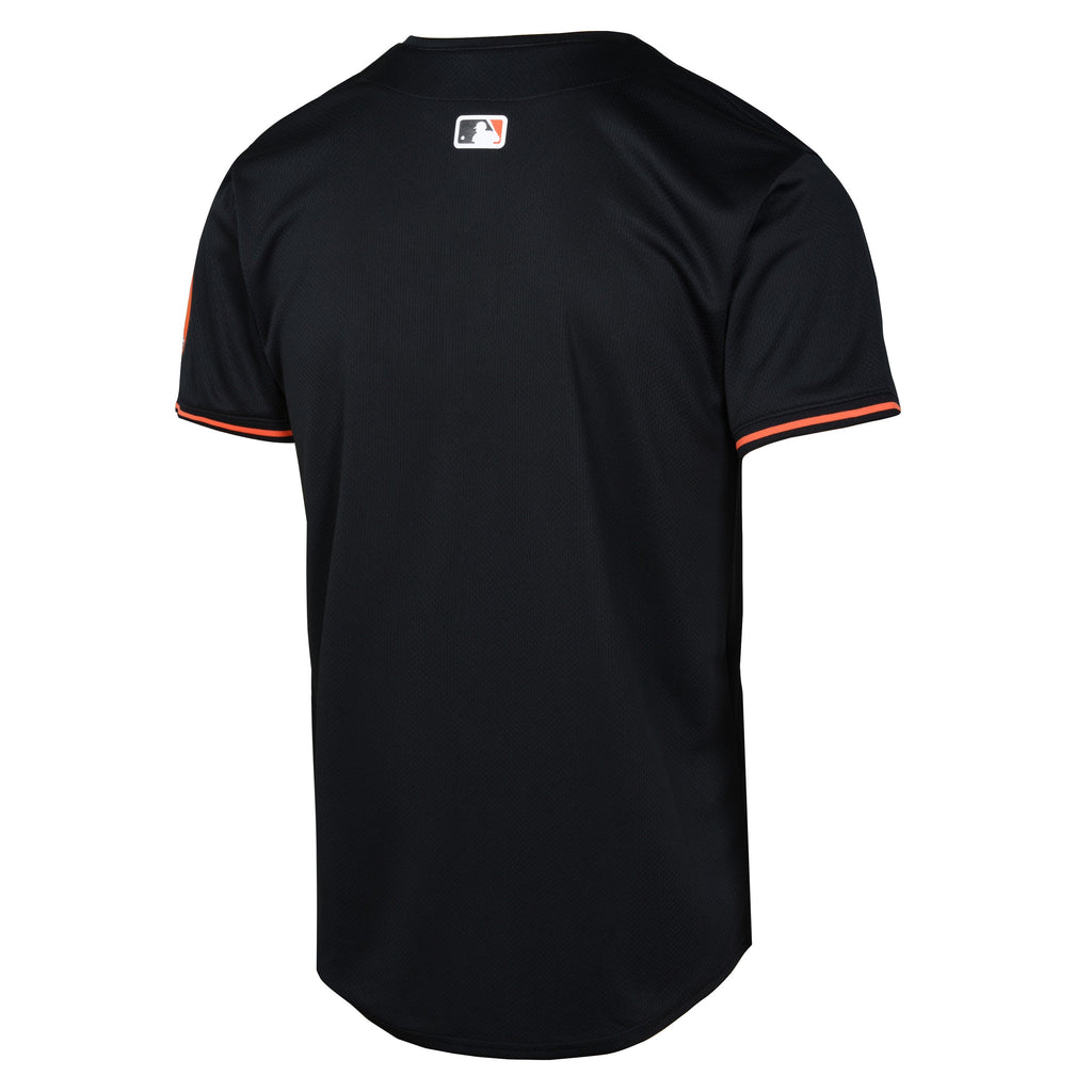 Youth Baltimore Orioles NIKE Black Alternate Limited Blank Replica Jersey product image 3, provided for visual reference and