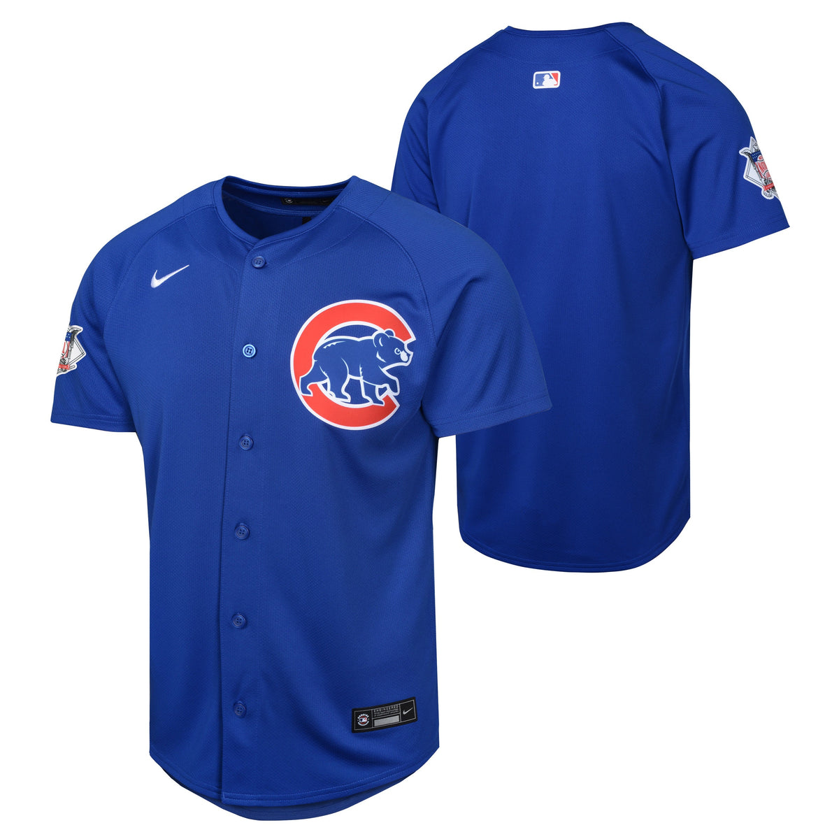 Youth Chicago Cubs NIKE Blue Alternate Limited Blank Replica Jersey product image 1, provided for visual reference and