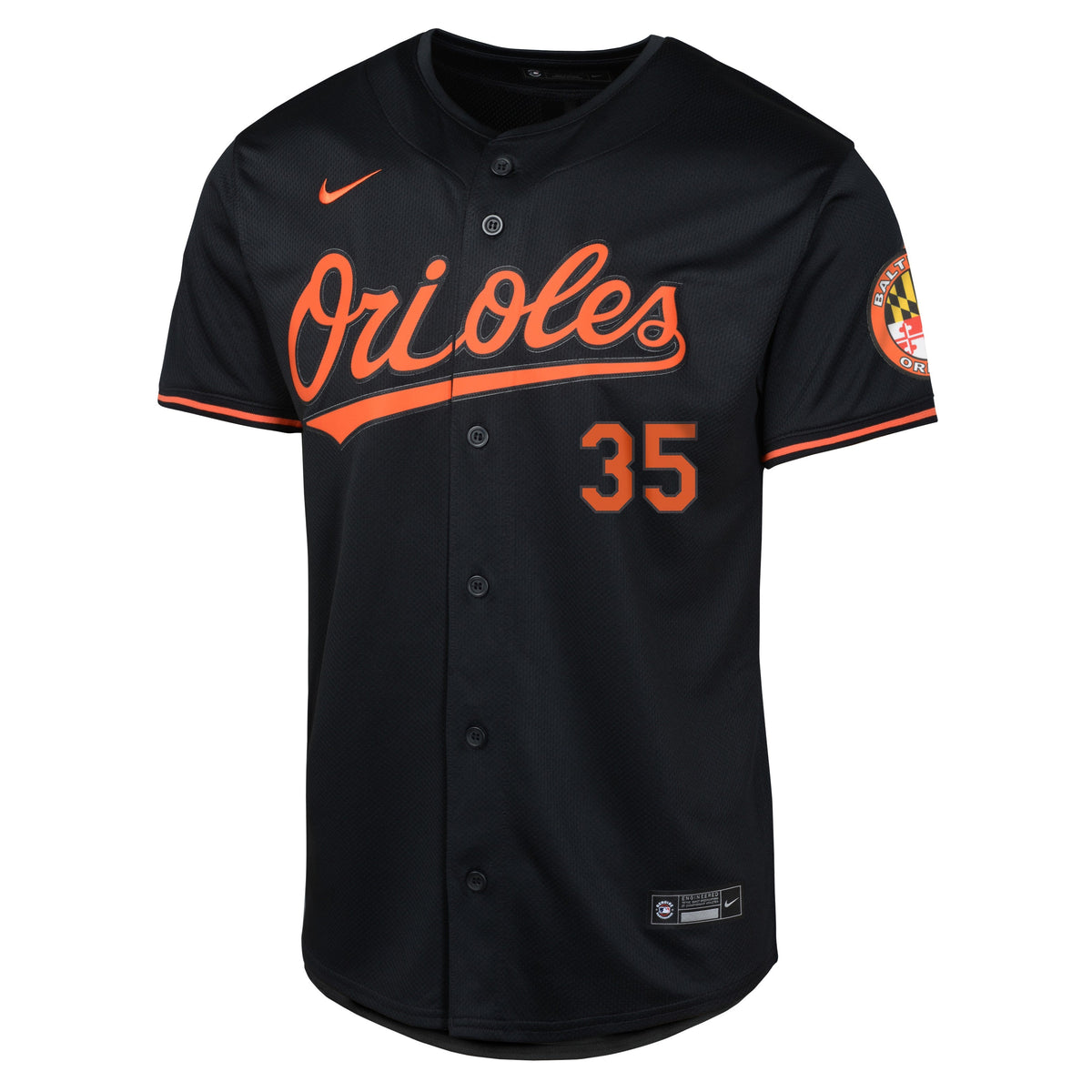 Youth Adley Rutschman NIKE Black Alternate Limited Replica Jersey product image 2, provided for visual reference and product