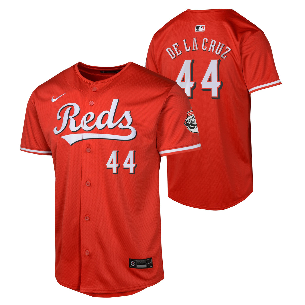 Youth Elly De La Cruz Cincinnati Reds NIKE Red Alternate Limited Replica Jersey product image 1, provided for visual