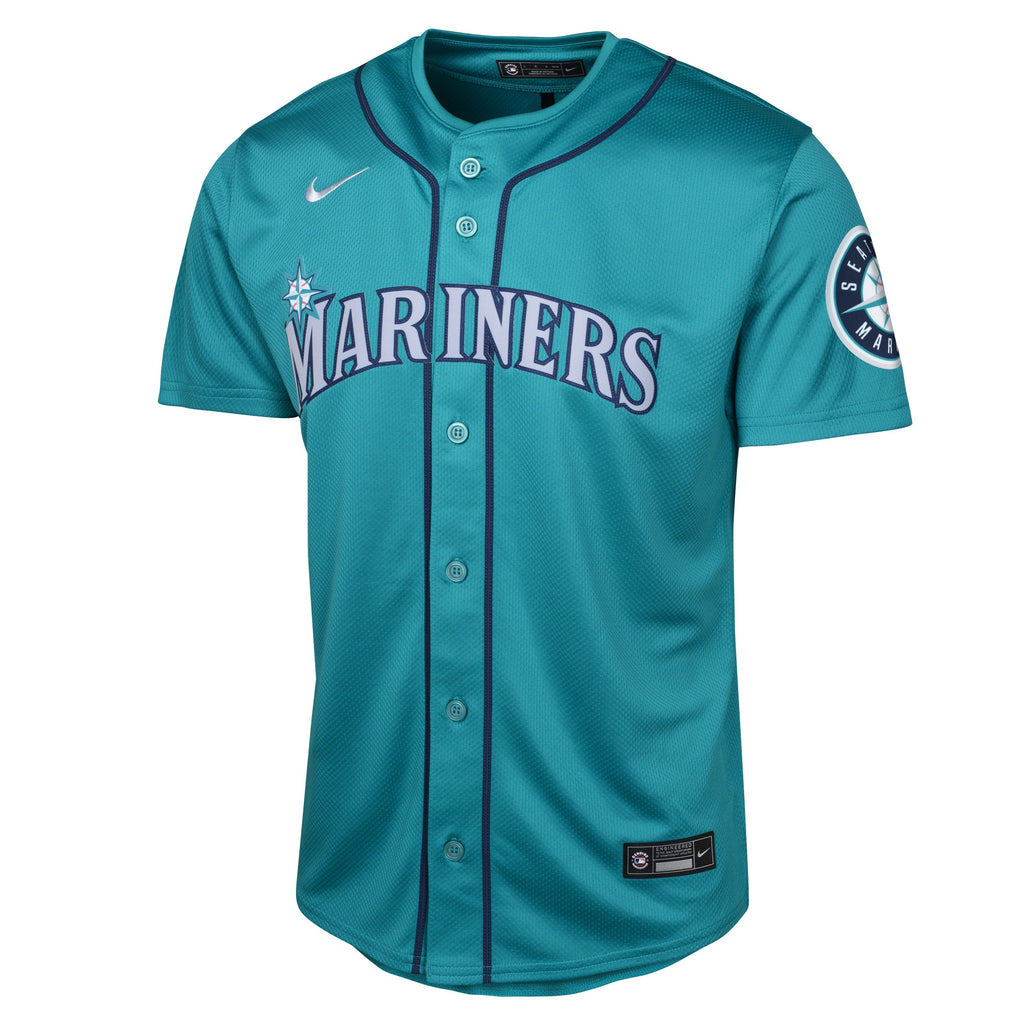 Youth Ken Griffey Jr. Seattle Mariners NIKE Teal Alternate Limited Replica Jersey product image 2, provided for visual