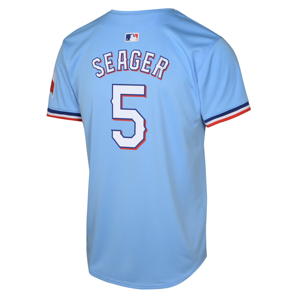 Youth Corey Seager Texas Rangers NIKE Blue Alternate Limited Replica Jersey product image 3, provided for visual reference