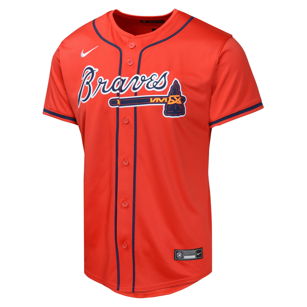 Youth Ronald Acuna Jr. Atlanta Braves NIKE Red Alternate Limited Replica Jersey product image 2, provided for visual