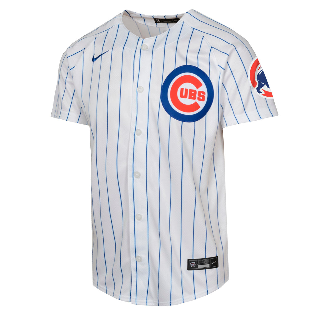 Youth Chicago Cubs Home White Nike Limited Blank Replica Jersey product image 2, provided for visual reference and product
