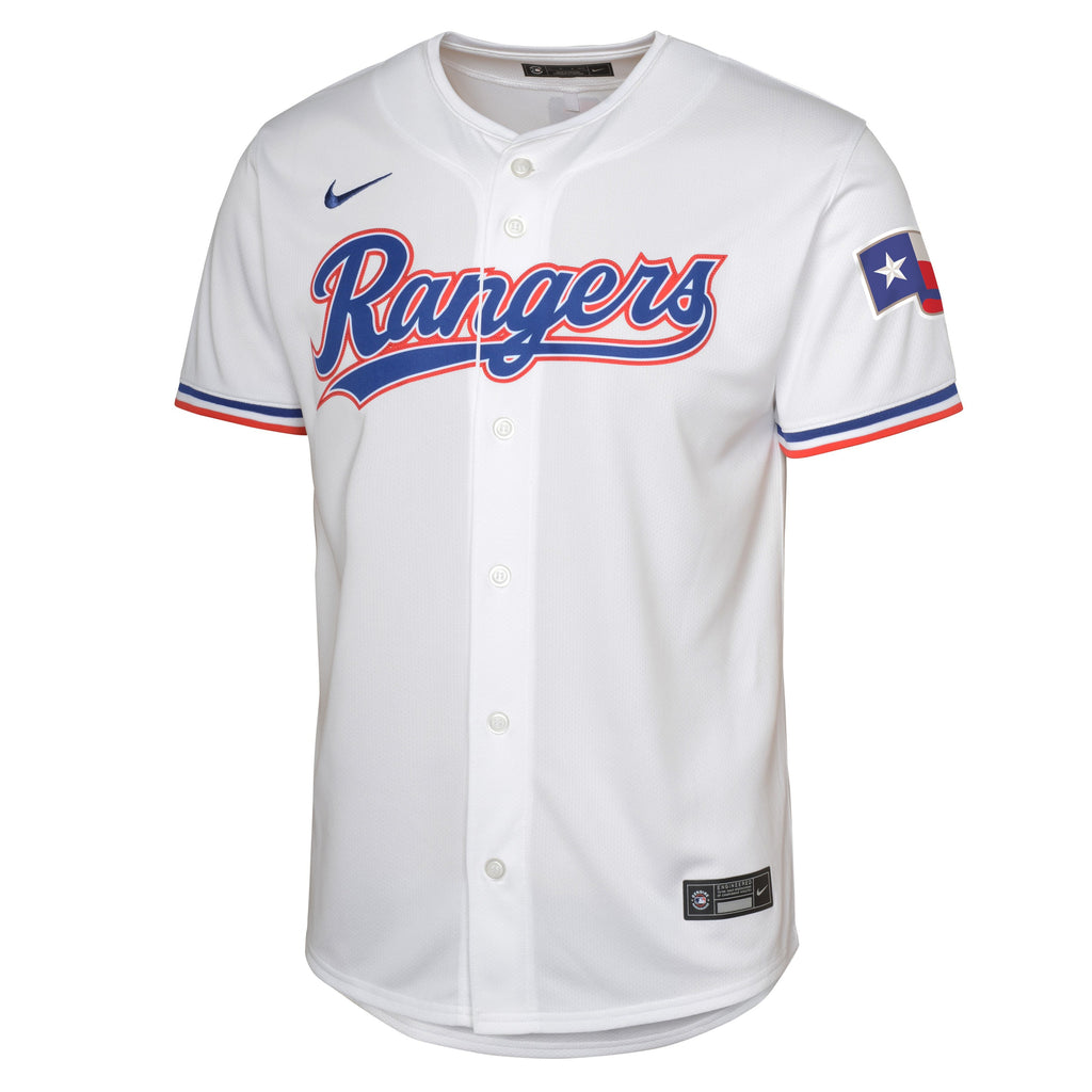 Youth Cory Seager Texas Rangers NIKE White Home Limited Replica Jersey product image 2, provided for visual reference and