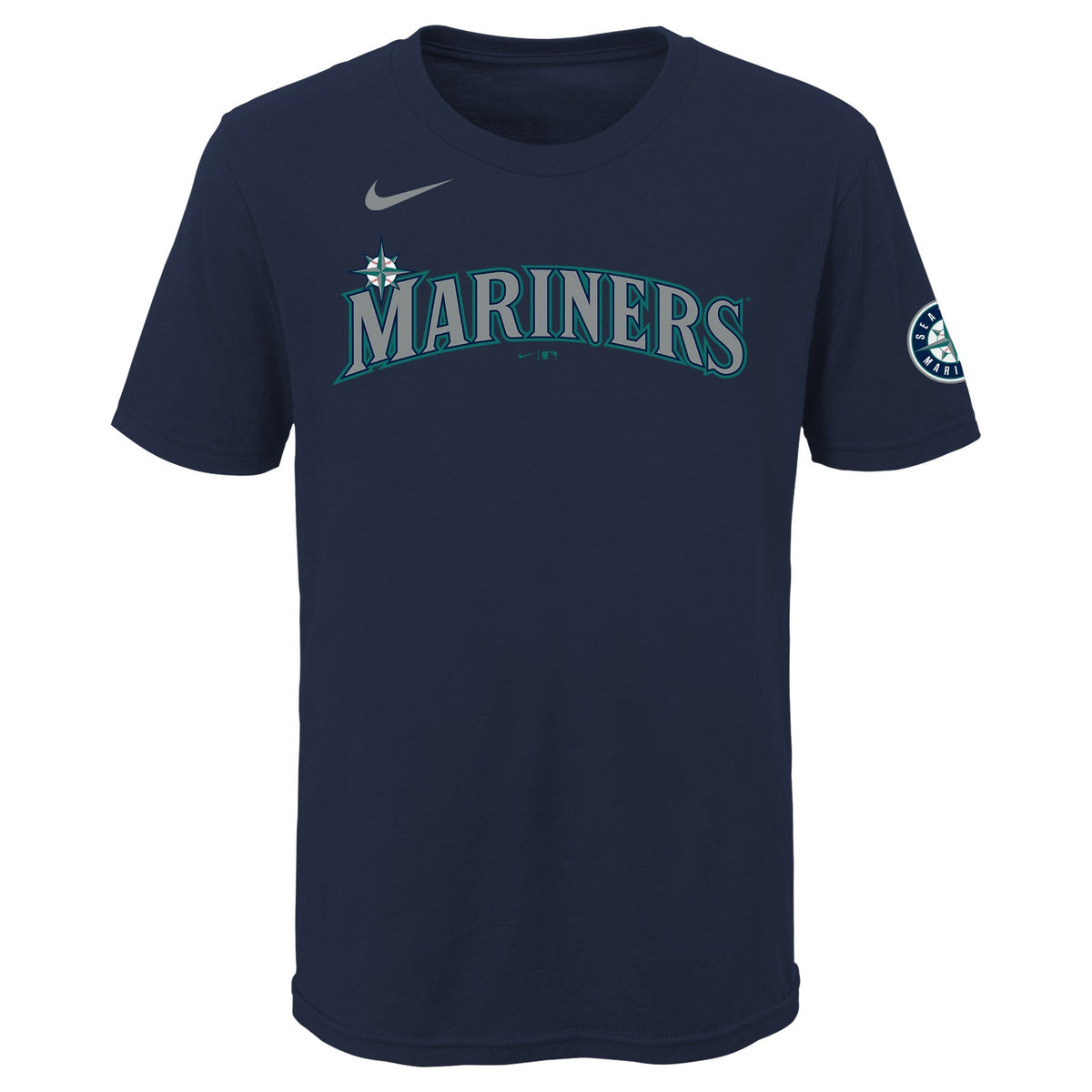 Youth Seattle Mariners Ken Griffey Jr. Nike Navy Blue Home Name & Number T-Shirt product image 2, provided for visual