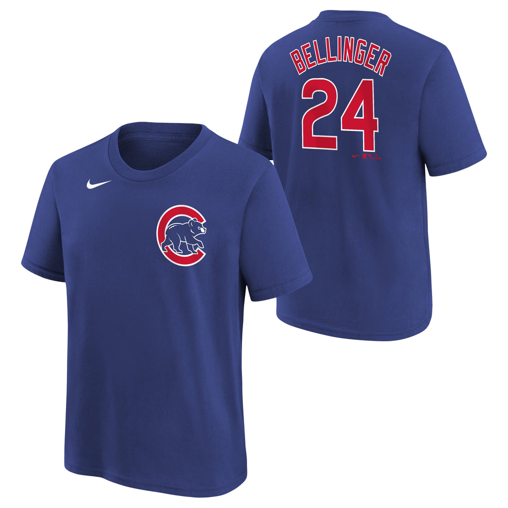 Youth Chicago Cubs Cody Bellinger Nike Royal Blue Name & Number T-Shirt product image 1, provided for visual reference and