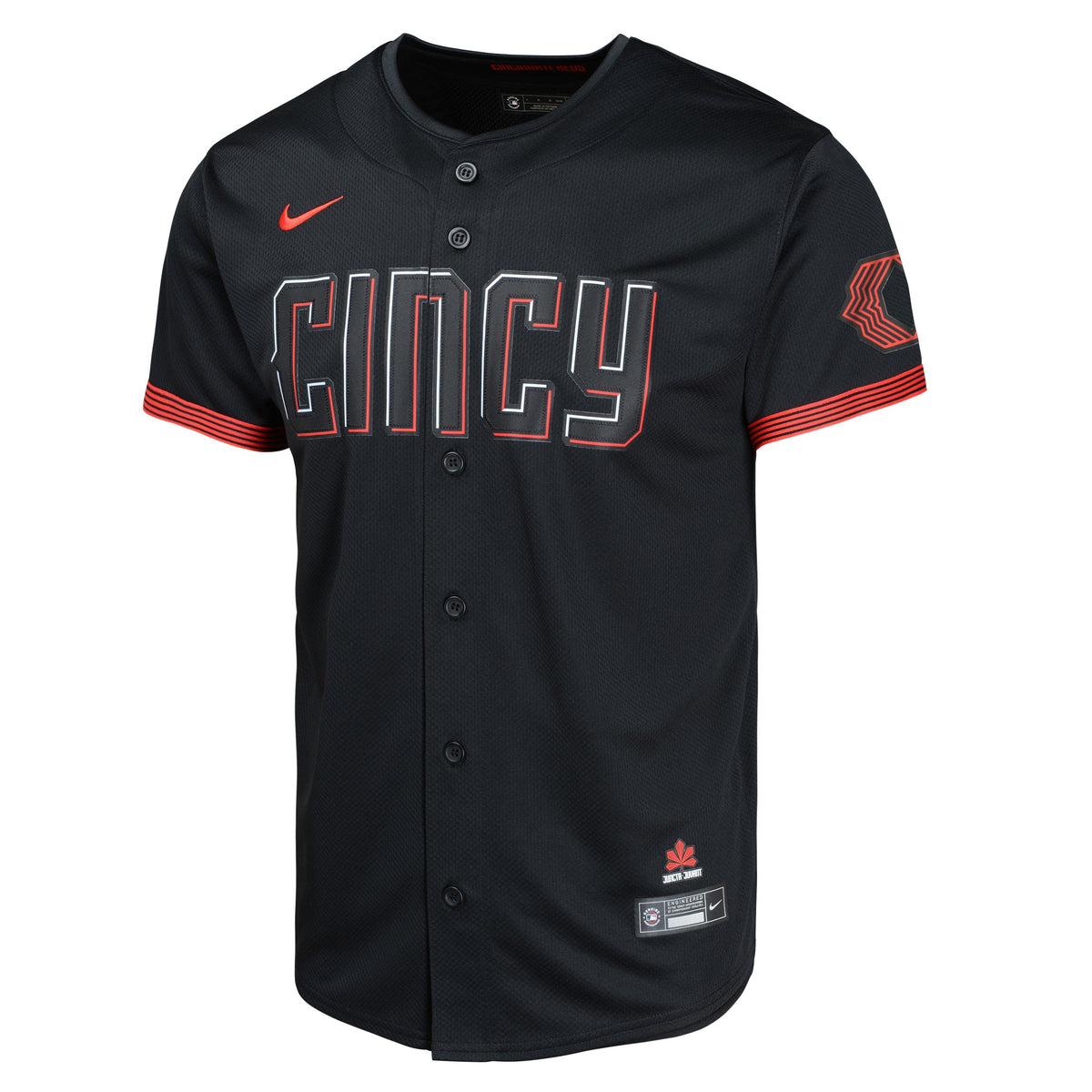 Youth Elly De La Cruz Cincinnati Reds NIKE Black City Connect Limited Replica Jersey product image 2, provided for visual