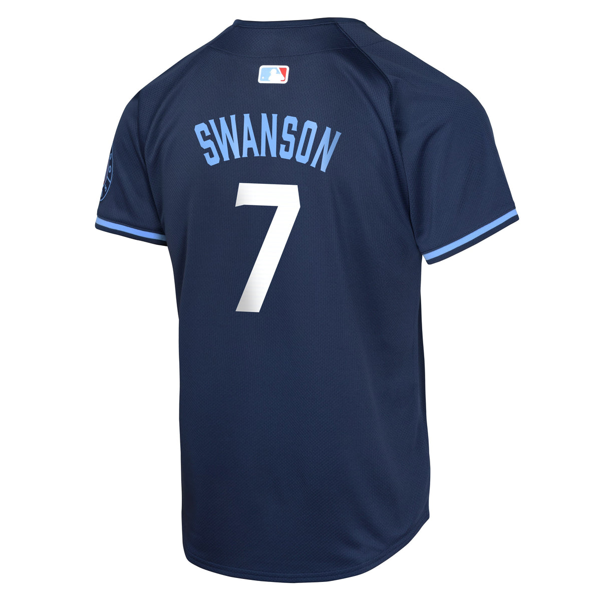 Youth Dansby Swanson Chicago Cubs NIKE Navy City Connect Limited Replica Jersey product image 3, provided for visual