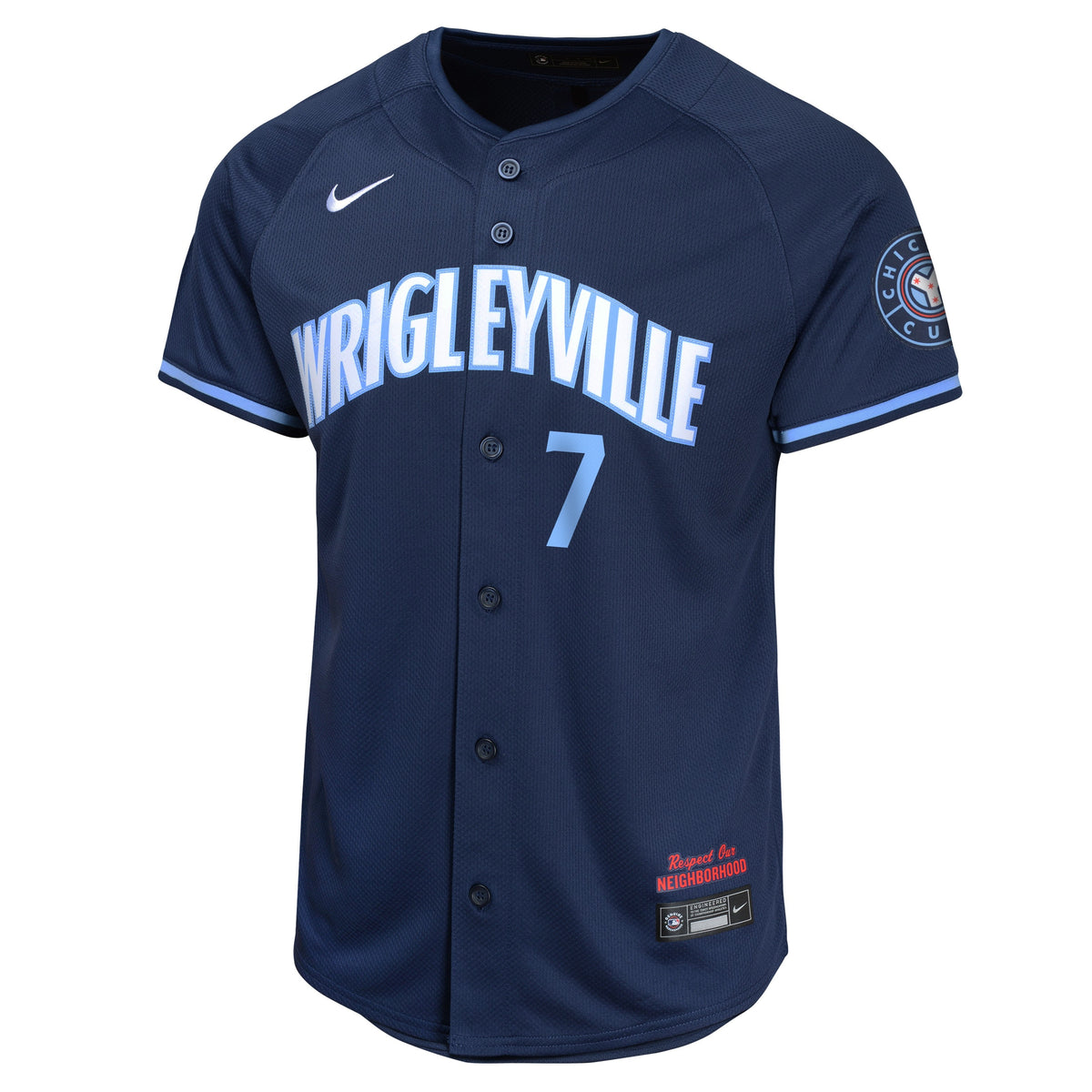 Youth Dansby Swanson Chicago Cubs NIKE Navy City Connect Limited Replica Jersey product image 2, provided for visual
