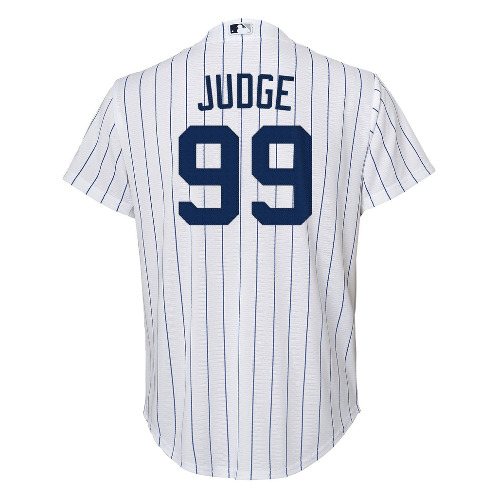 Youth Aaron Judge New York Yankees White Home Replica Player Jersey product image 3, provided for visual reference and