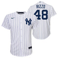 Youth Anthony Rizzo New York Yankees White Home Replica Player Jersey product image 1, provided for visual reference and