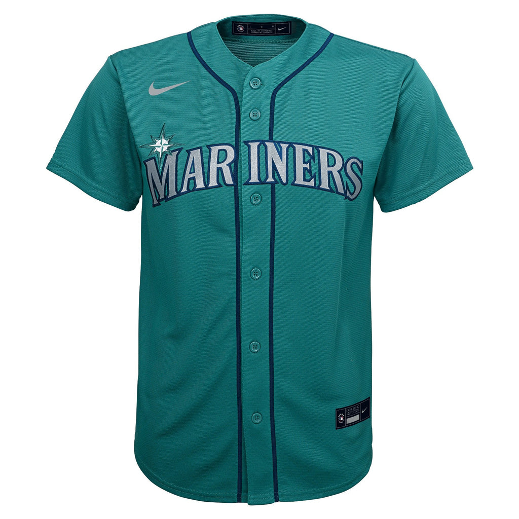 Youth Julio Rodriguez Seattle Mariners Teal Alternate Nike Replica Jersey product image 2, provided for visual reference and