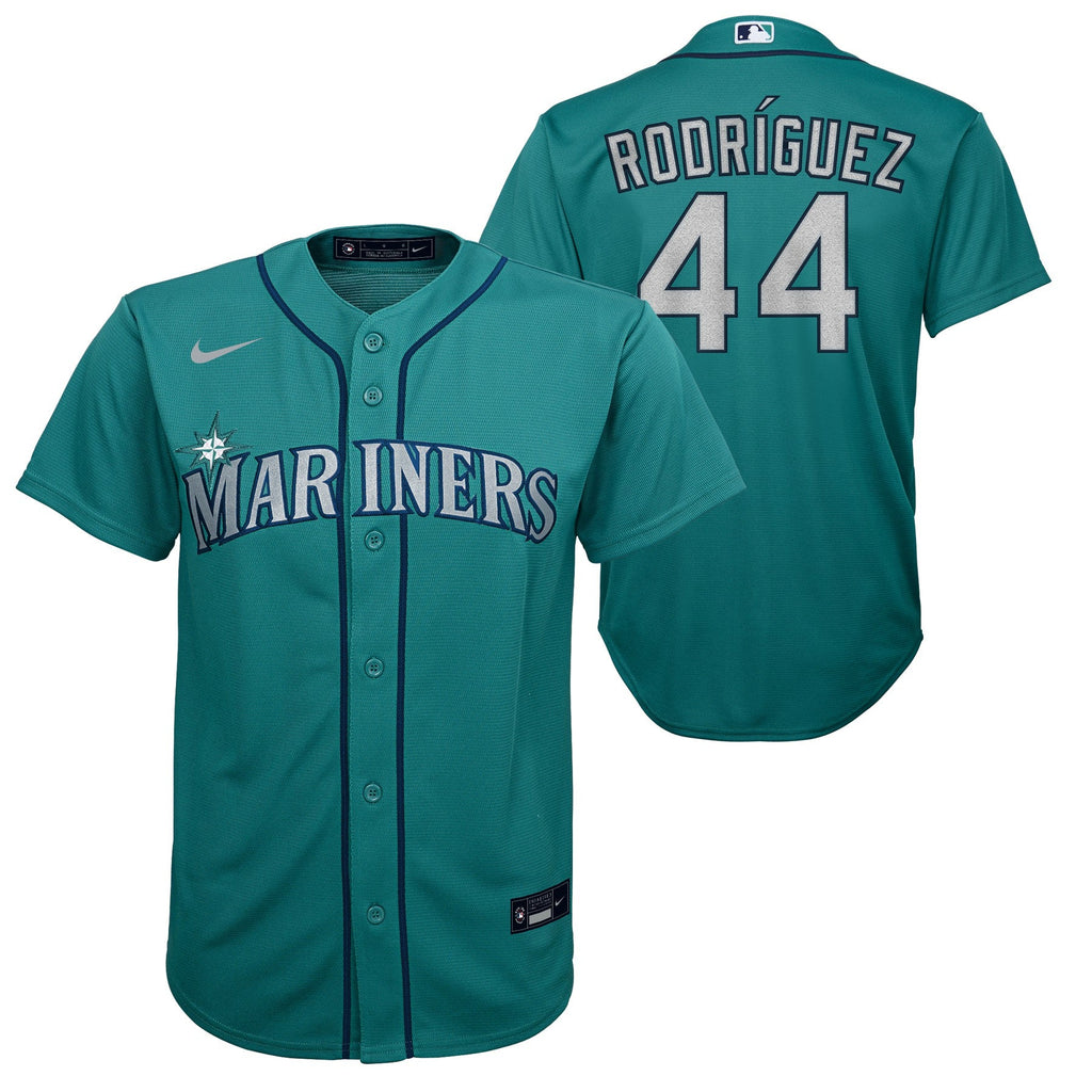 Youth Julio Rodriguez Seattle Mariners Teal Alternate Nike Replica Jersey product image 1, provided for visual reference and