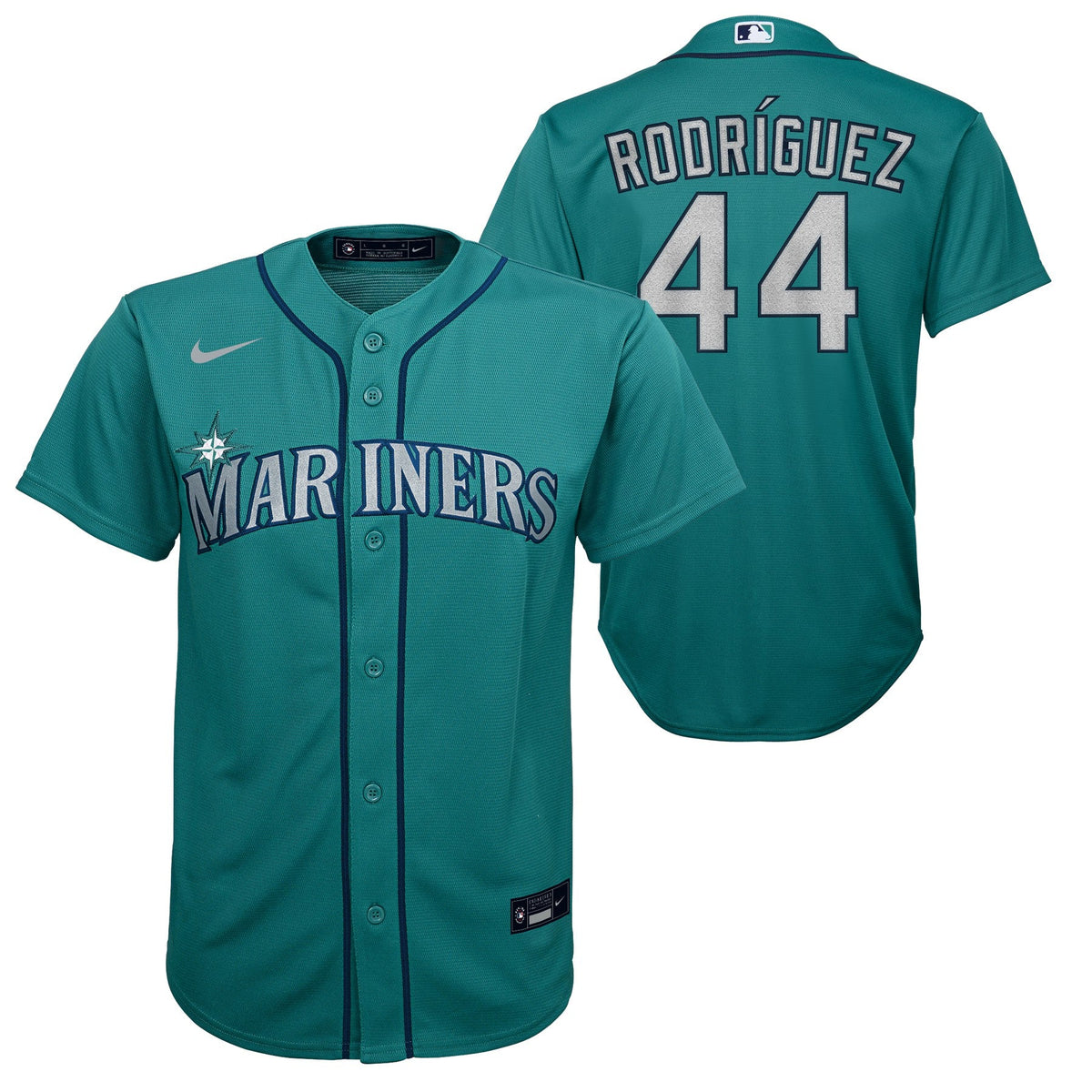 Youth Julio Rodriguez Seattle Mariners Teal Alternate Nike Replica Jersey product image 1, provided for visual reference and