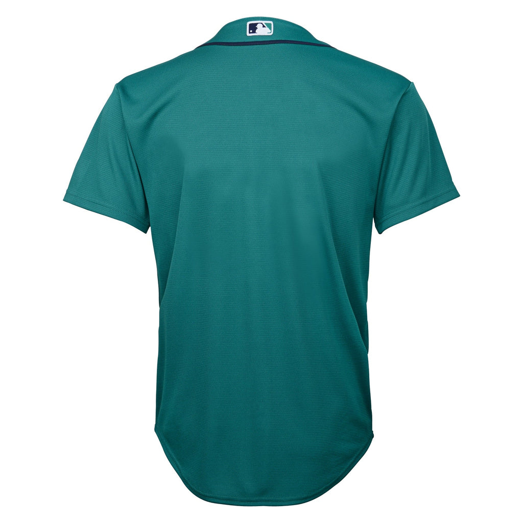 Youth Seattle Mariners Teal Alternate Nike Replica Jersey product image 3, provided for visual reference and product detail