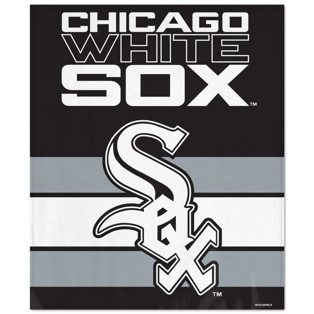 Chicago White Sox 50" x 60" Ultra Soft Raschel Plush Blanket product image 1, provided for visual reference and product