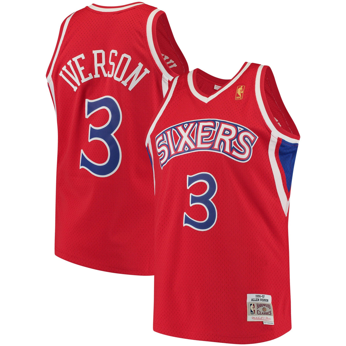 Philadelphia 76ers Allen Iverson Mitchell & Ness 1996-97 product image 1
