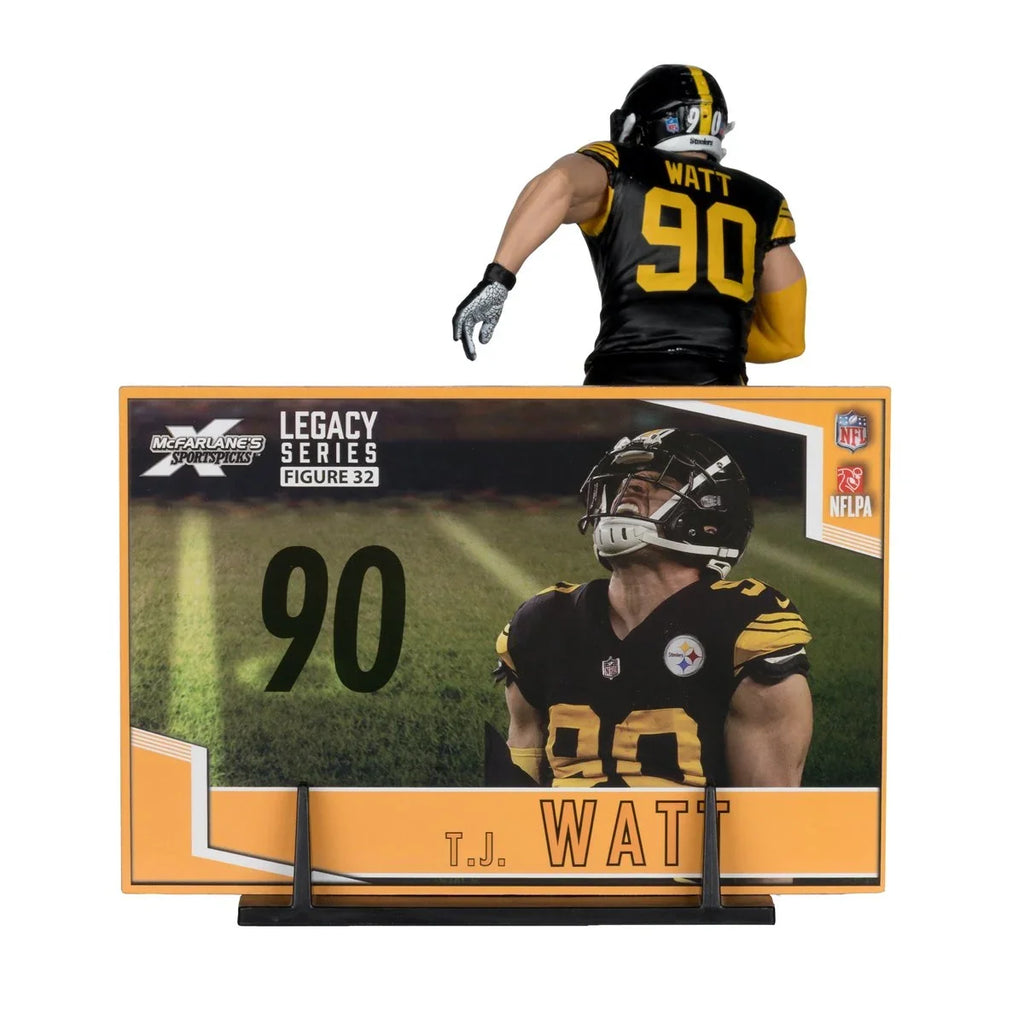 T.J. Watt Pittsburgh Steelers Sportspicks Legacy Series McFarlane Figure product image 3, provided for visual reference and