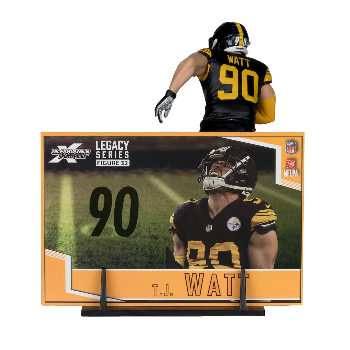 T.J. Watt Pittsburgh Steelers Sportspicks Legacy Series McFarlane Figure product image 3, provided for visual reference and