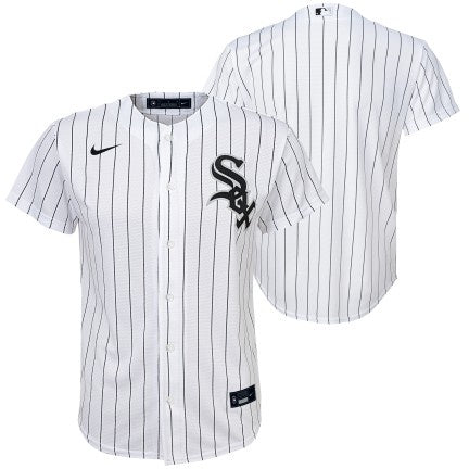 Youth Chicago White Sox Nike White Home Replica Team Jersey product image 1, provided for visual reference and product