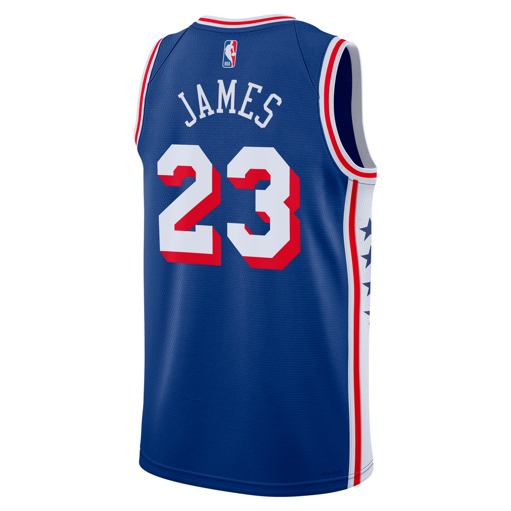Philadelphia 76ers LeBron James Nike Icon Swingman Jersey product image 4