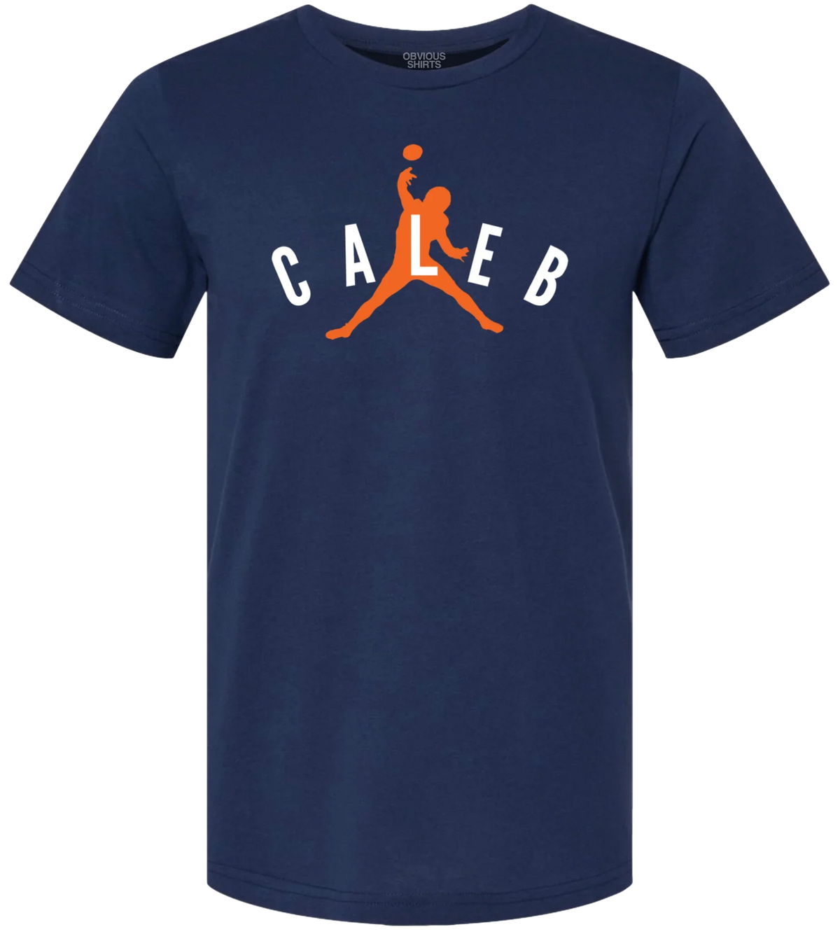 Caleb Williams Obvious Shirts Air Caleb Navy T-Shirt for Men product image 1, provided for visual reference and product