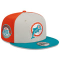 Miami Dolphins Historic Team Color NFL 9FIFTY Snapback Adjustable Hat for Men product image 1, provided for visual reference