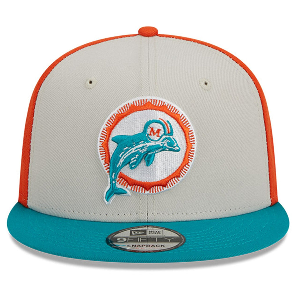 Miami Dolphins Historic Team Color NFL 9FIFTY Snapback Adjustable Hat for Men product image 2, provided for visual reference