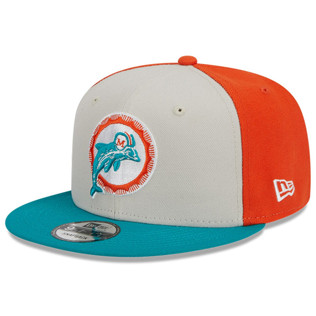 Miami Dolphins Historic Team Color NFL 9FIFTY Snapback Adjustable Hat for Men product image 3, provided for visual reference