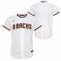 Youth Nike Arizona Diamondbacks Home White Replica Jersey product image 1, provided for visual reference and product detail