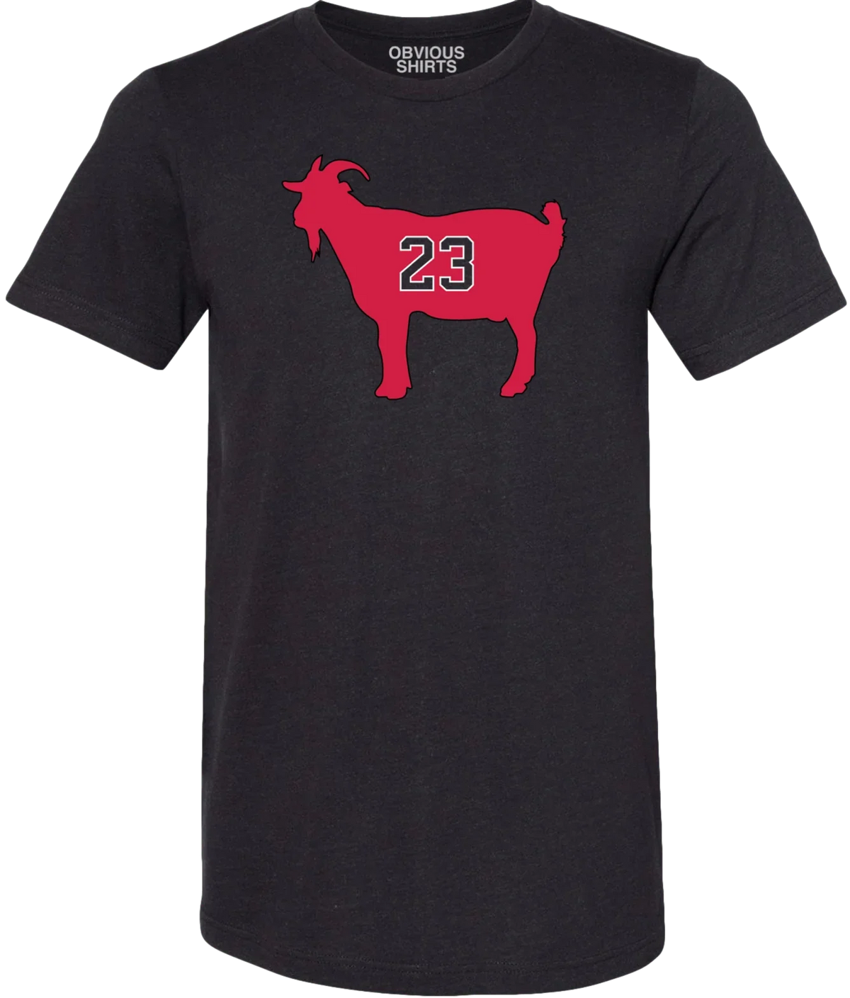 Jordan Goat 23 Chicago Bulls Obvious Shirts Black T-Shirt for Men product image 1, provided for visual reference and product