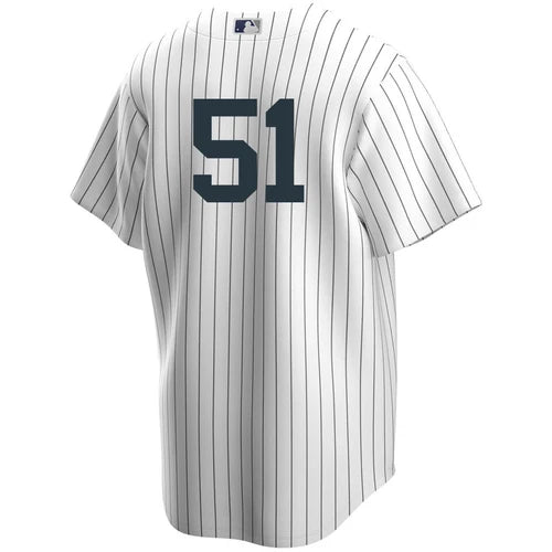 Nike Bernie Williams #51 White New York Yankees Home Official Replica Player Jersey for Men product image 3, provided for