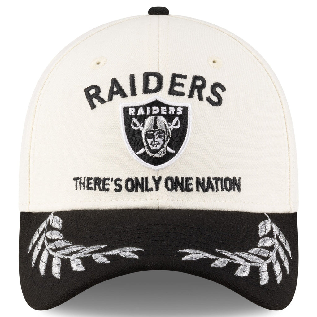 Las Vegas Raiders New Era 2025 NFL Draft Chrome 39THIRTY Flex Fit Hat for Men product image 2, provided for visual reference