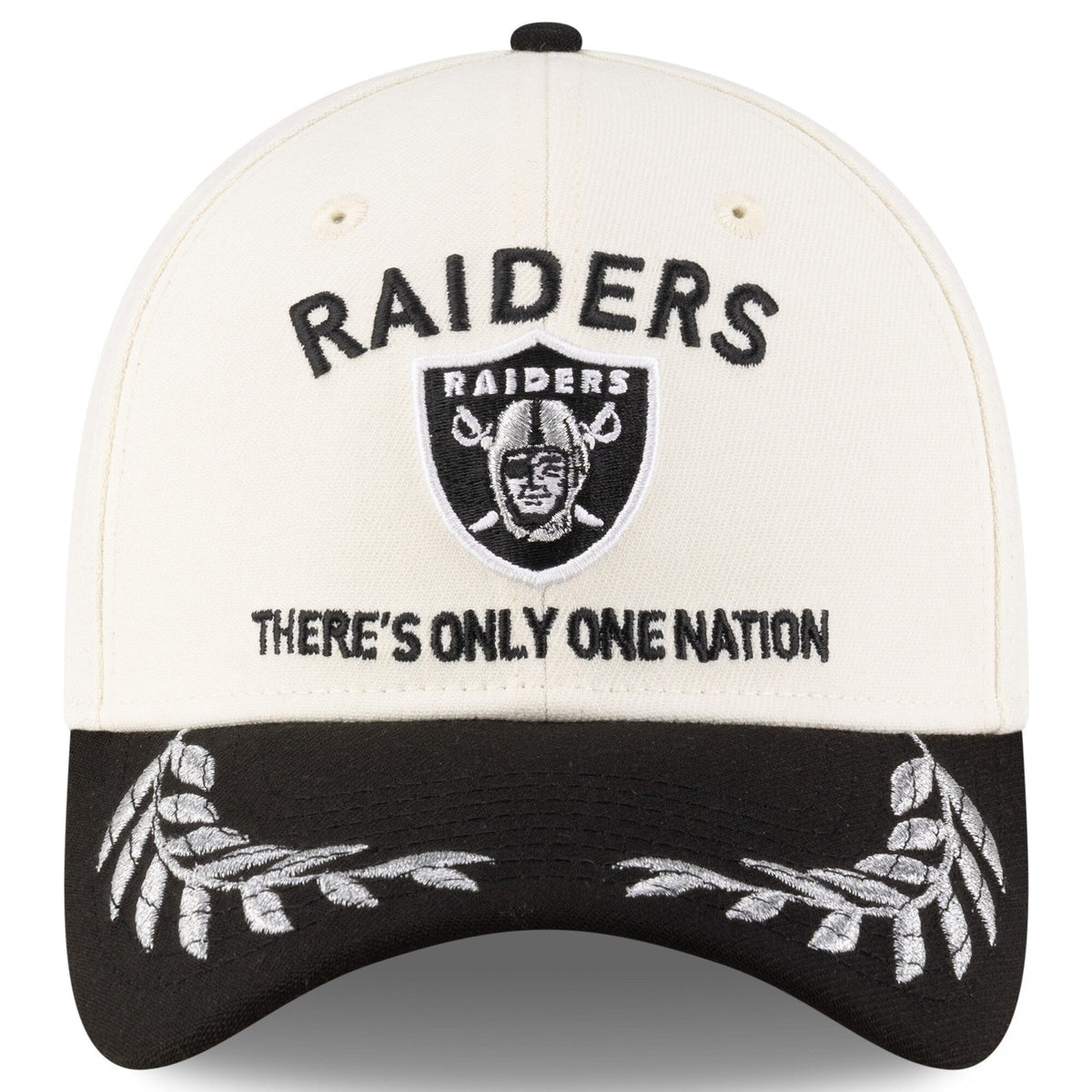 Las Vegas Raiders New Era 2025 NFL Draft Chrome 39THIRTY Flex Fit Hat for Men product image 2, provided for visual reference