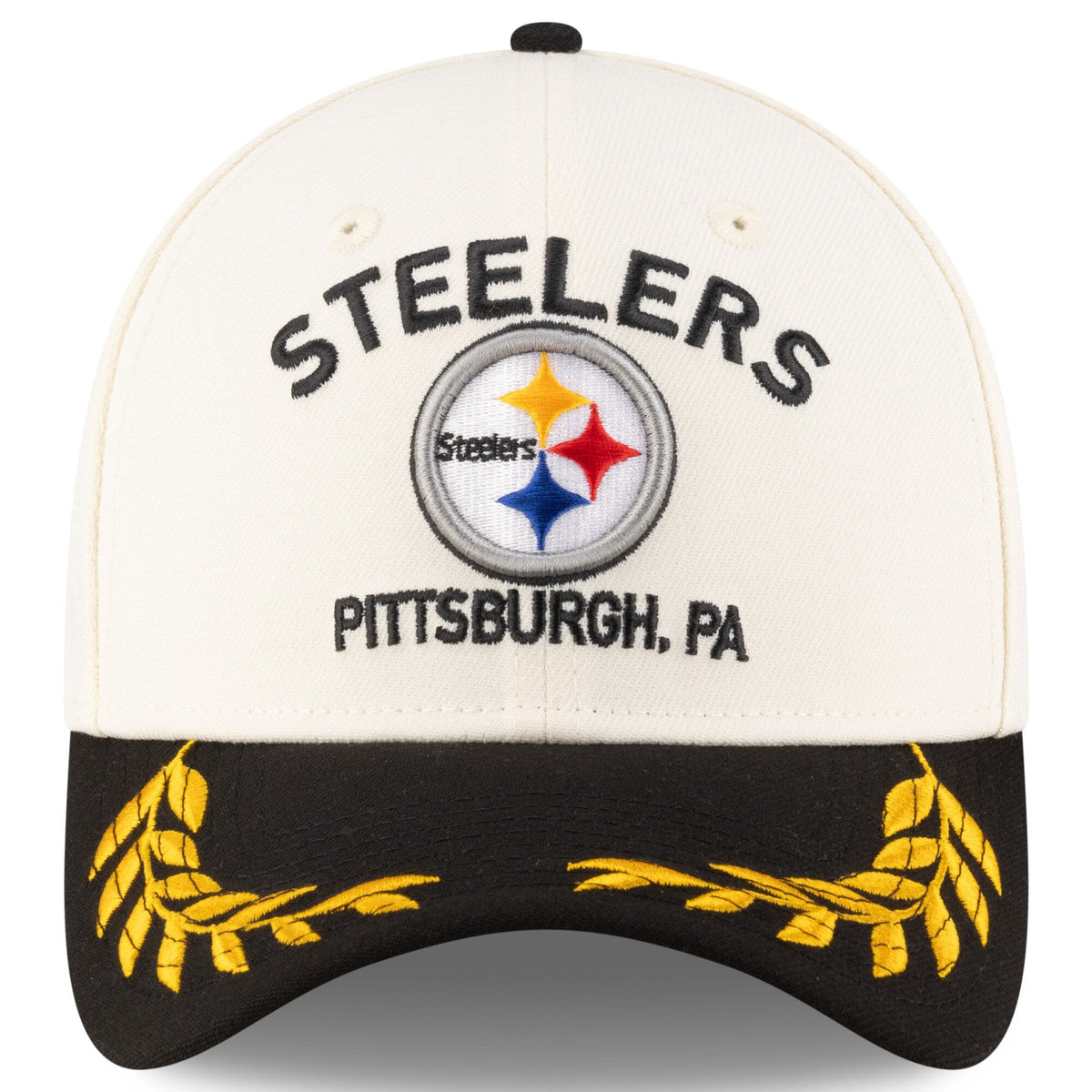Pittsburgh Steelers New Era 2025 NFL Draft Chrome 39THIRTY Flex Fit Hat for Men product image 2, provided for visual