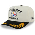 Pittsburgh Steelers New Era 2025 NFL Draft Chrome A-Frame 9FIFTY Snapback Adjustable Hat for Men product image 1, provided