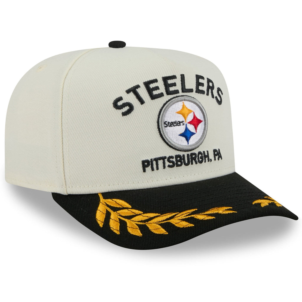 Pittsburgh Steelers New Era 2025 NFL Draft Chrome A-Frame 9FIFTY Snapback Adjustable Hat for Men product image 3, provided
