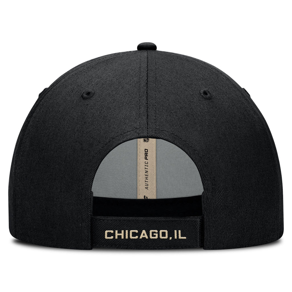 St. Louis Blues vs. Chicago Blackhawks Fanatics Cream/Black 2025 NHL Winter Classic Matchup Adjustable Hat for Men product