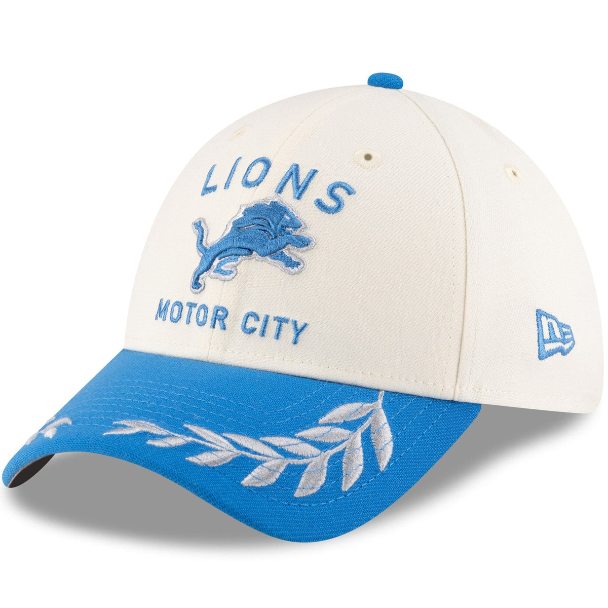 Detroit Lions New Era 2025 NFL Draft Chrome 39THIRTY Flex Fit Hat for Men product image 1, provided for visual reference and