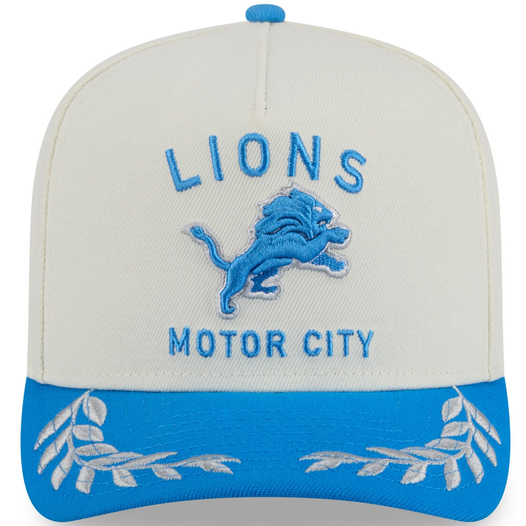 Detroit Lions New Era 2025 NFL Draft Chrome A-Frame 9FIFTY Snapback Adjustable Hat for Men product image 2, provided for