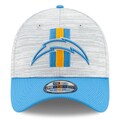 Los Angeles Chargers 2021 Training Camp On Field Gray/Blue New Era 39THIRTY Flex Fit Hat product image 2, provided for