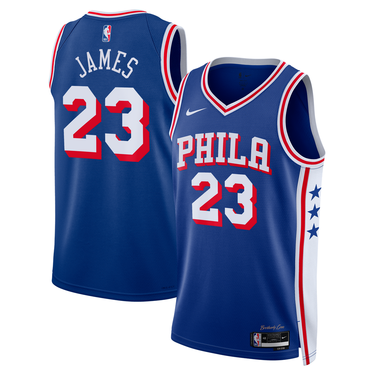Philadelphia 76ers LeBron James Nike Icon Swingman Jersey product image 1