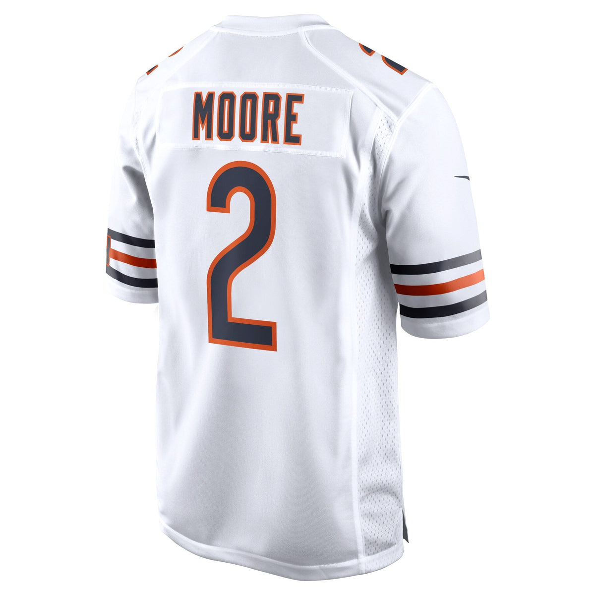 Youth DJ Moore Chicago Bears White Nike Game Jersey product image 3, provided for visual reference and product detail review