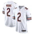 Youth DJ Moore Chicago Bears White Nike Game Jersey product image 1, provided for visual reference and product detail review