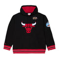 Chicago Bulls Mitchell & Ness Black Playoff Win Lightweight Fleece Hoodie for Men product image 1, provided for visual